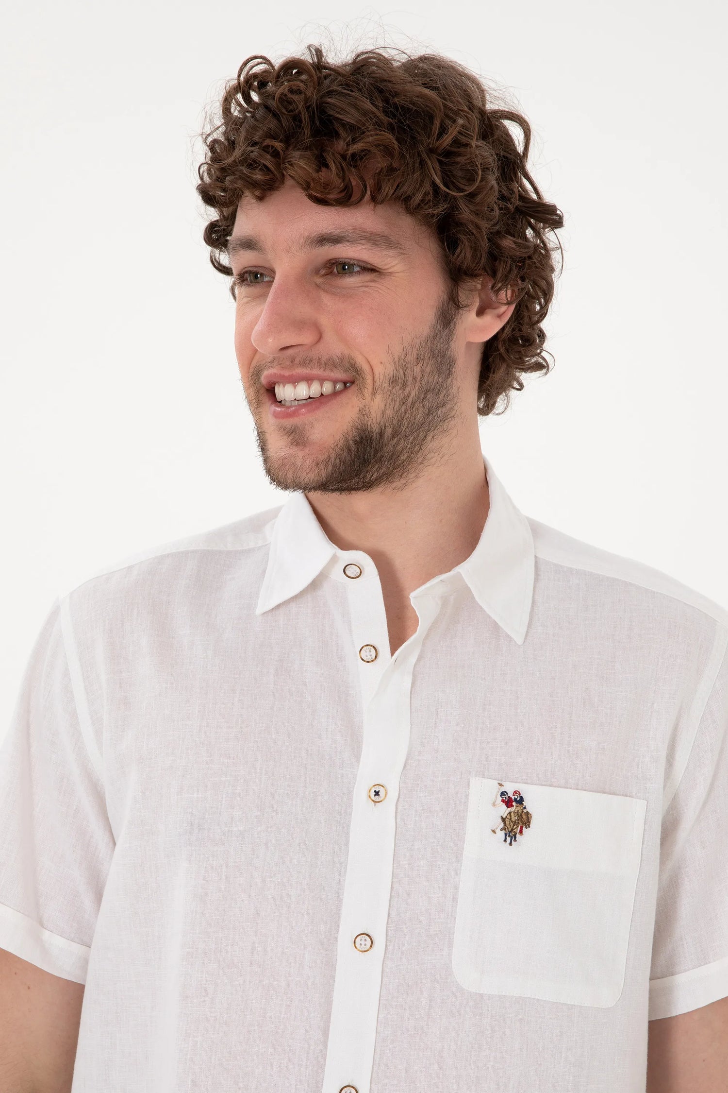 U.S. Polo Assn. White Men White Shirt SKU: G081SZ0040 2082772_VR013 Image 02