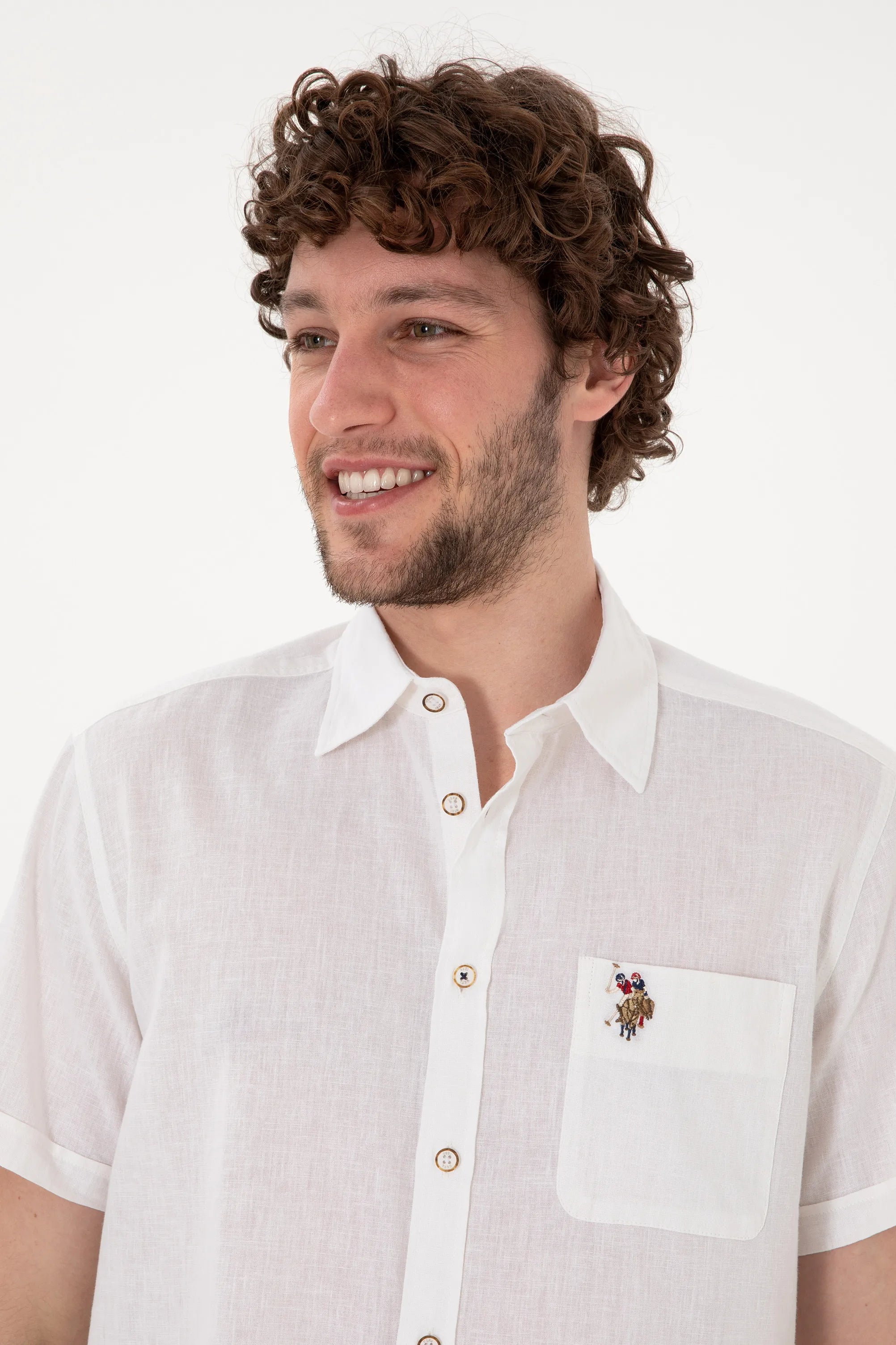 U.S. Polo Assn. White Men White Shirt SKU: G081SZ0040 2082772_VR013 Image 02
