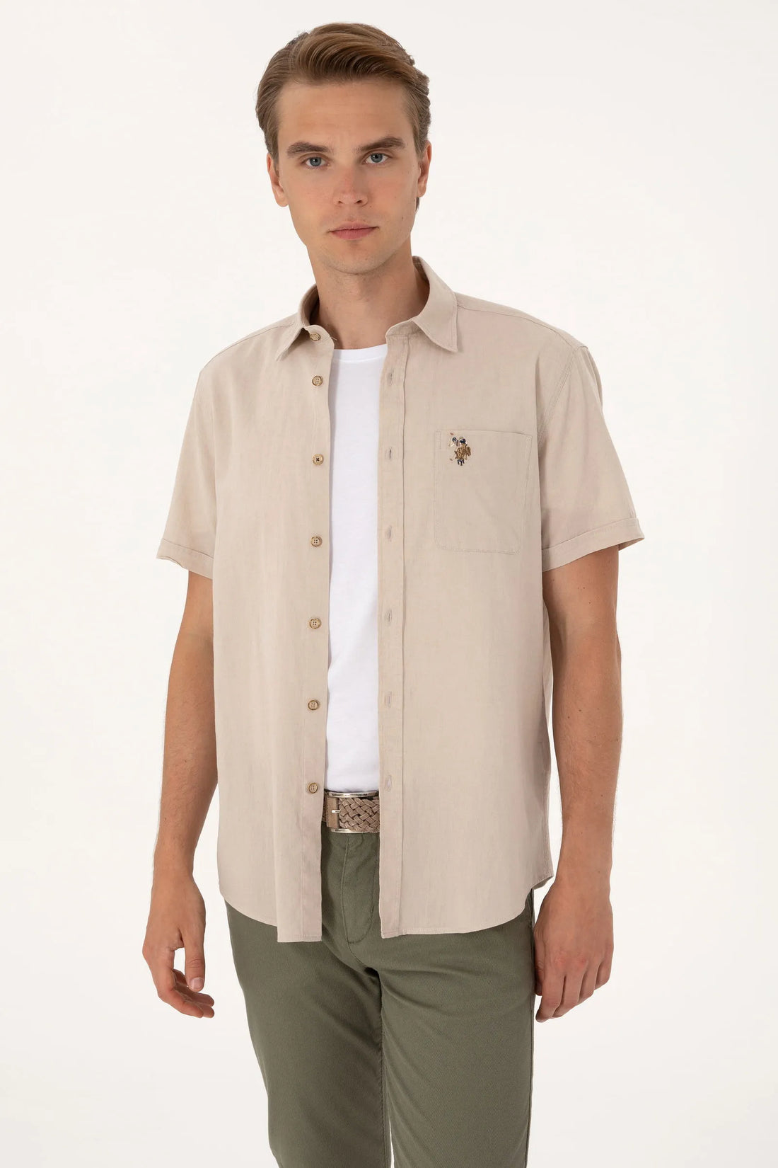 U.S. Polo Assn. Stone Men Stone Shirt SKU: G081SZ0040 2082772_VR049 Image 01