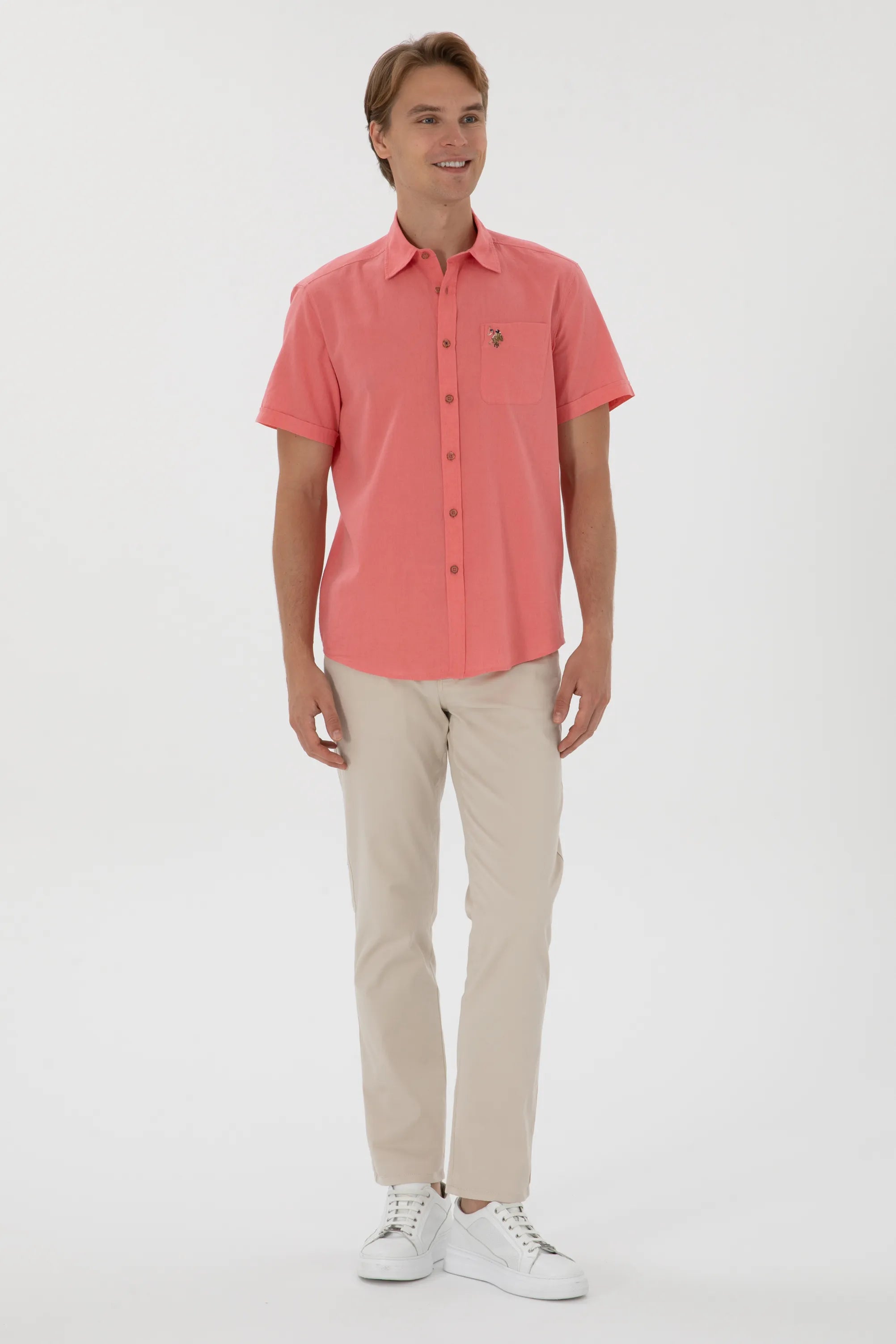 U.S. Polo Assn. Dark Pink  Men Dark Pink  Shirt SKU: G081SZ0040 2082772_VR167 Image 04