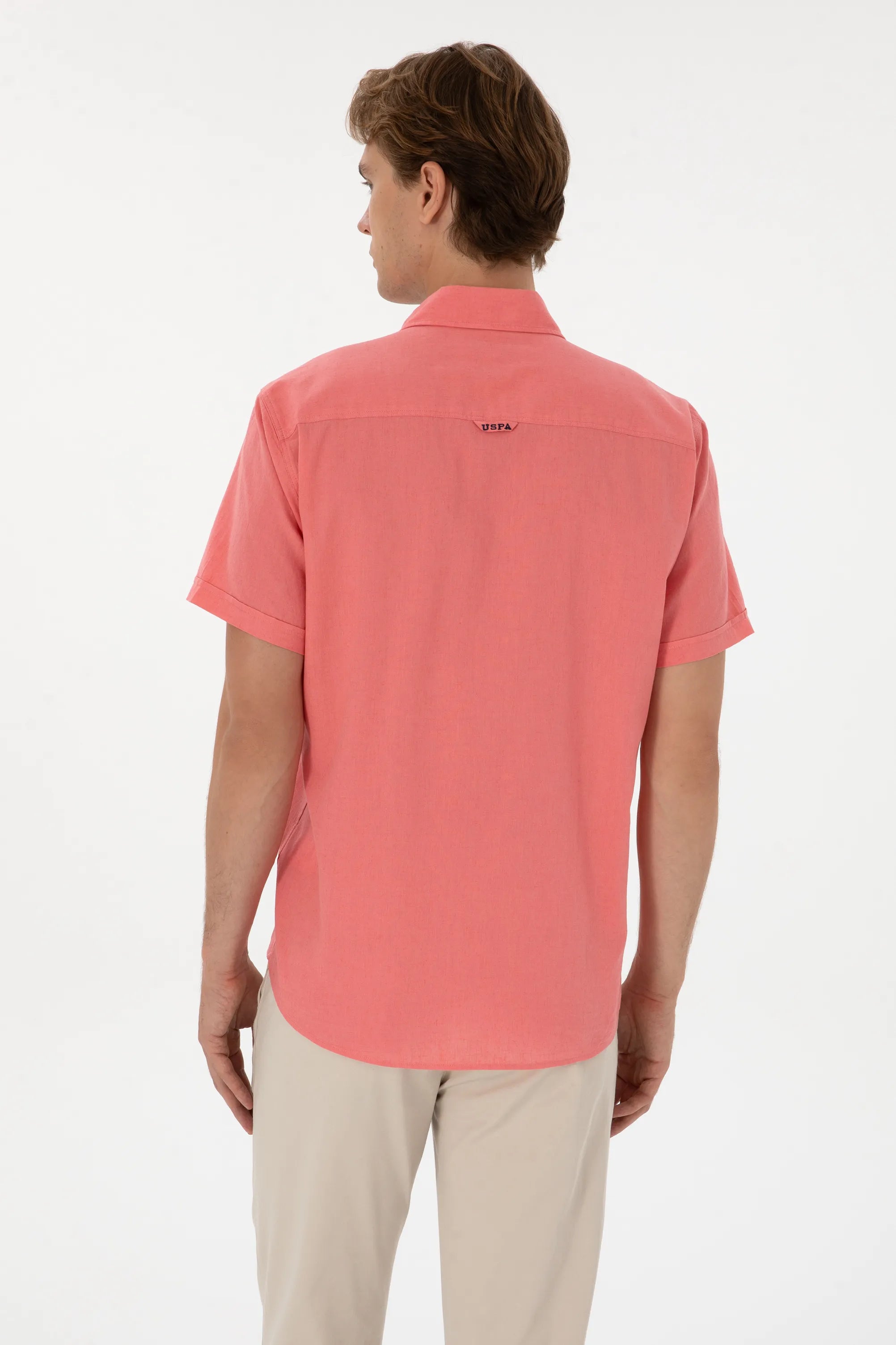 U.S. Polo Assn. Dark Pink Men Dark Pink Shirt SKU: G081SZ0040 2082772_VR167 Image 05