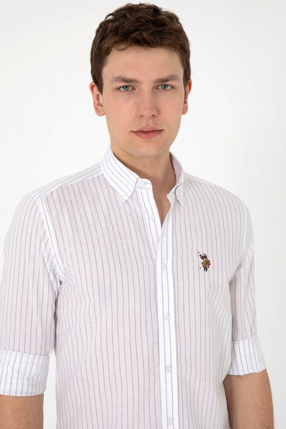 U.S. Polo Assn. White Men White Long Sleeve Shirt SKU: G081SZ0040 2103078_VR013 Image 02