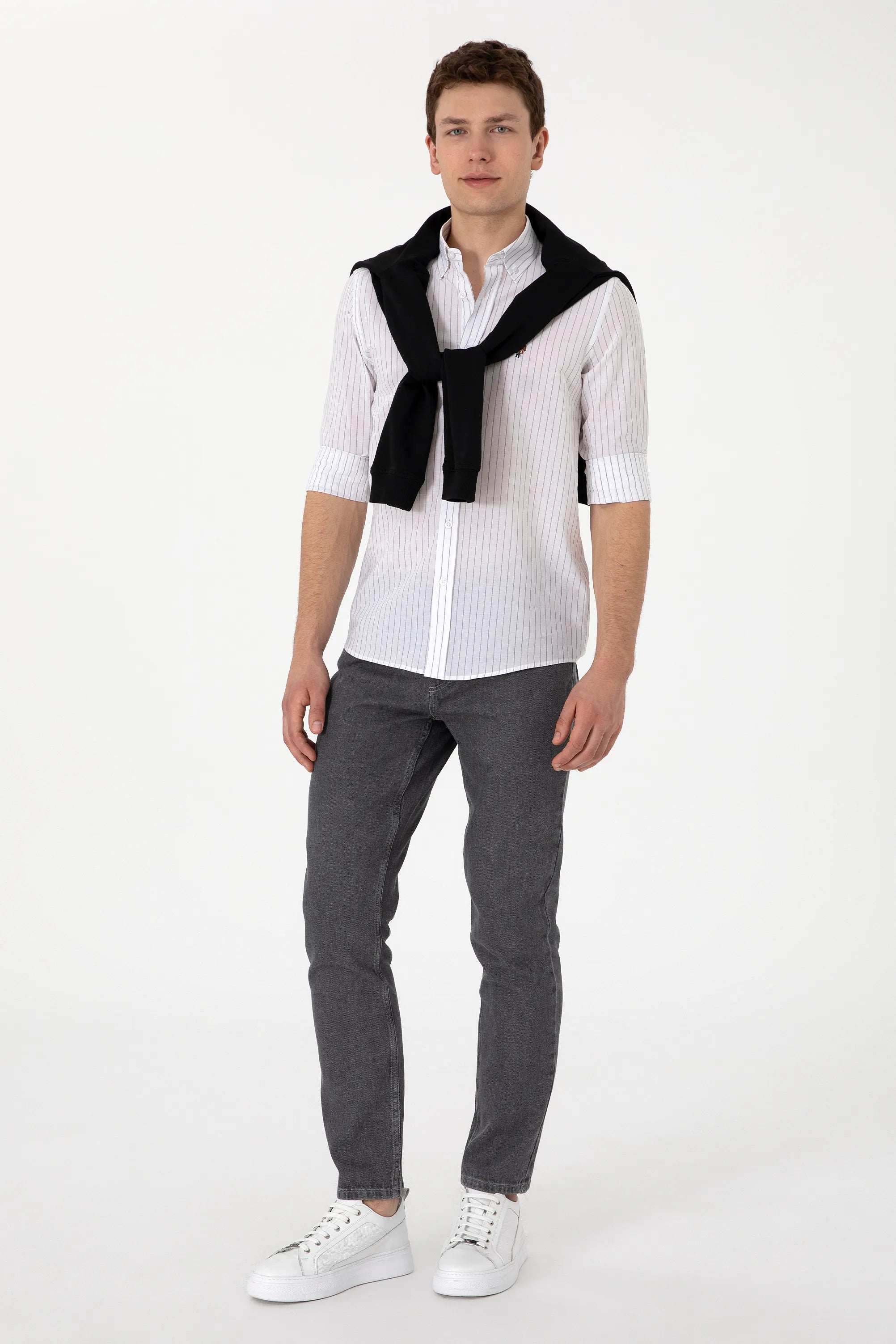 U.S. Polo Assn. White Men White Shirt Long Sleeve SKU: G081SZ0040 2103078_VR013 Image 04