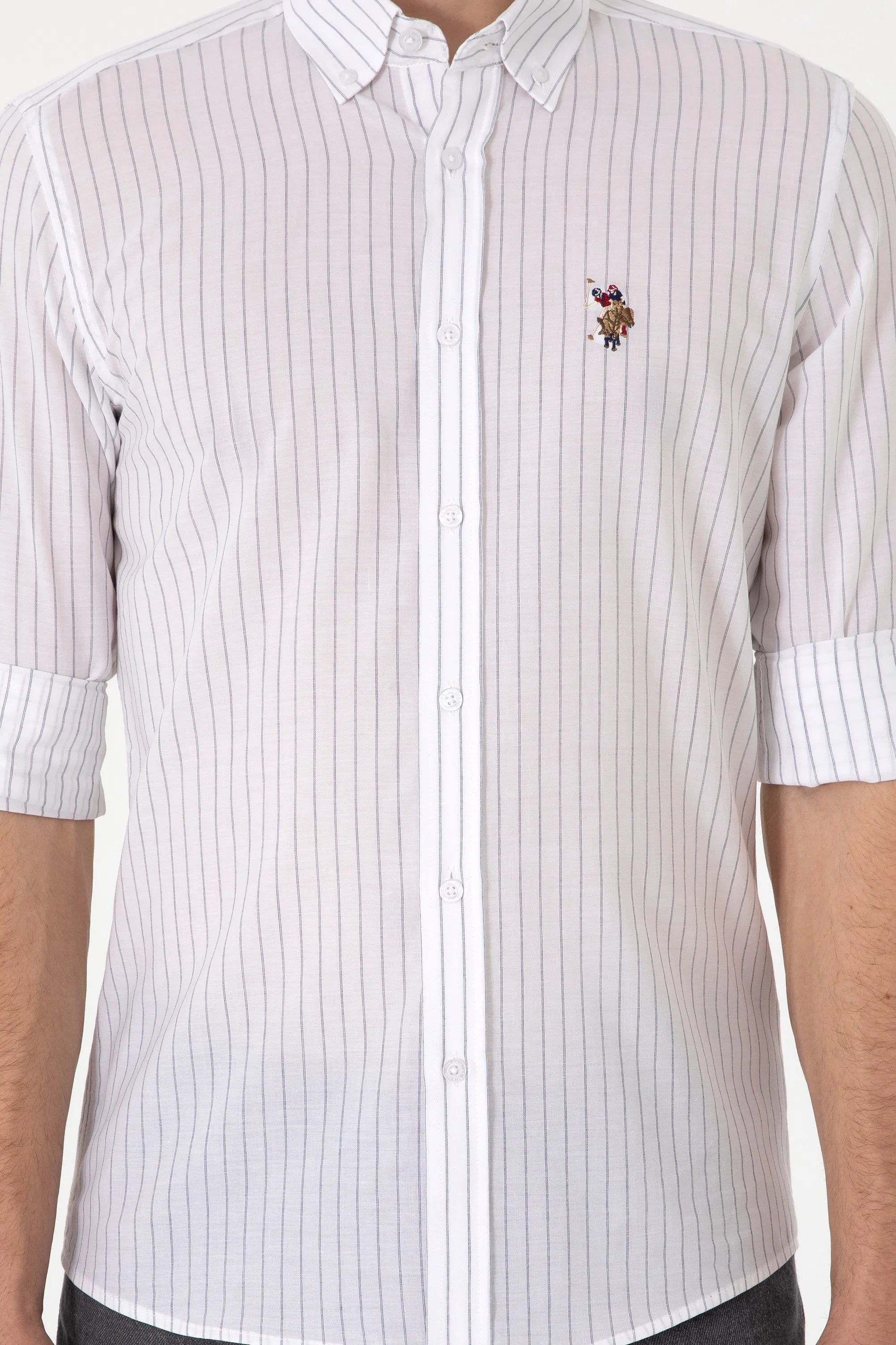 U.S. Polo Assn. White Men White Long Sleeve Shirt SKU: G081SZ0040 2103078_VR013 Image 06