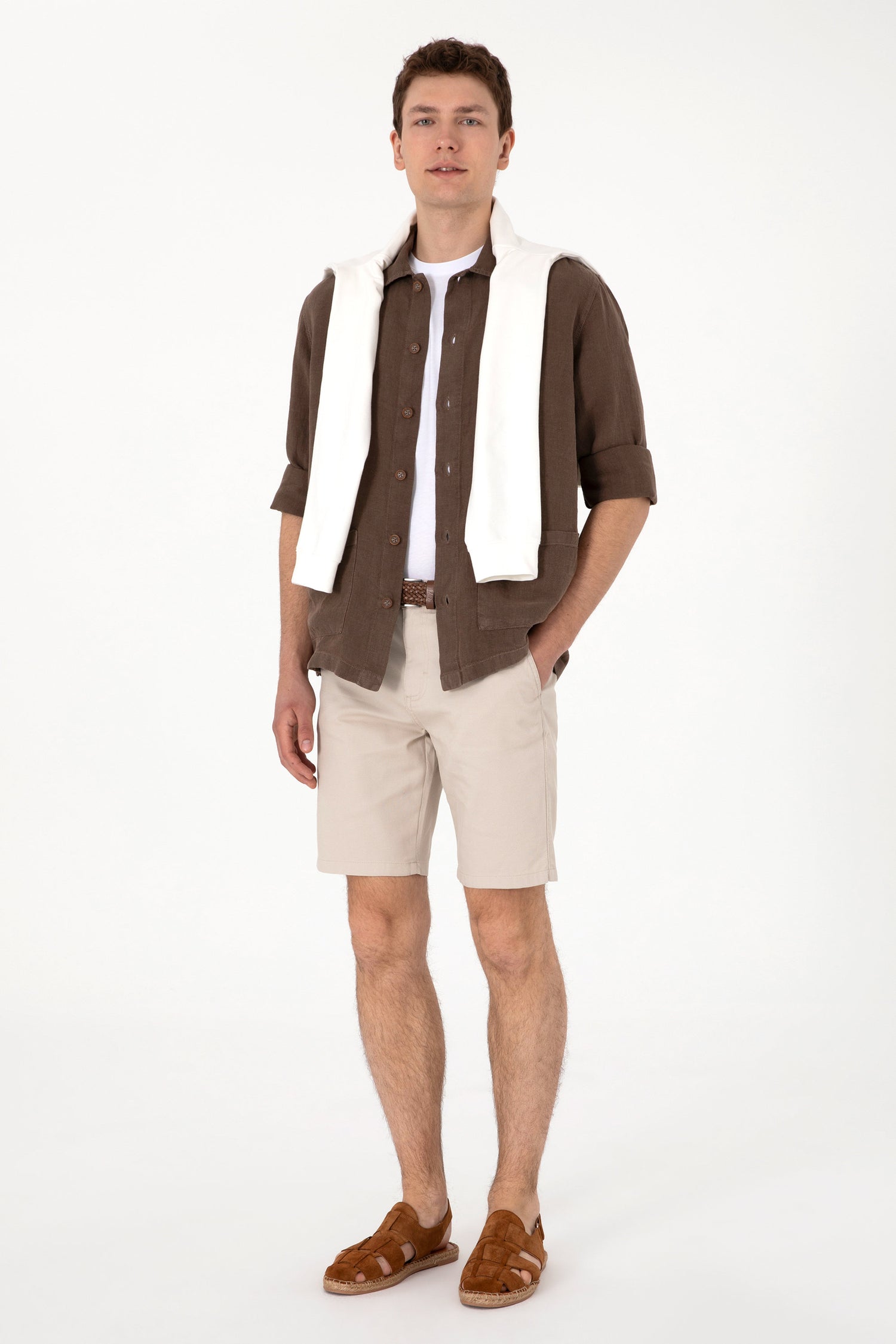 U.S. Polo Assn._Mink Linen Shirt_G081SZ0040 2103088_VR052_04