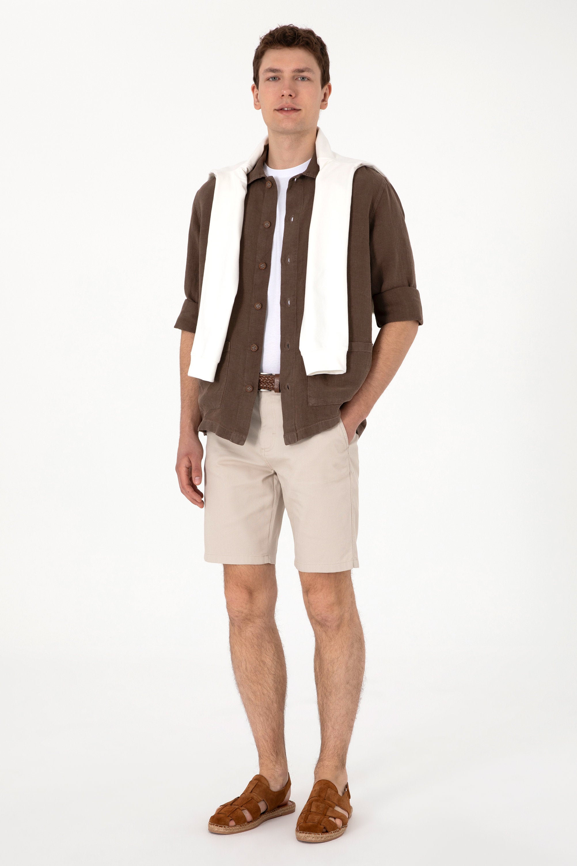 U.S. Polo Assn._Mink Linen Shirt_G081SZ0040 2103088_VR052_04