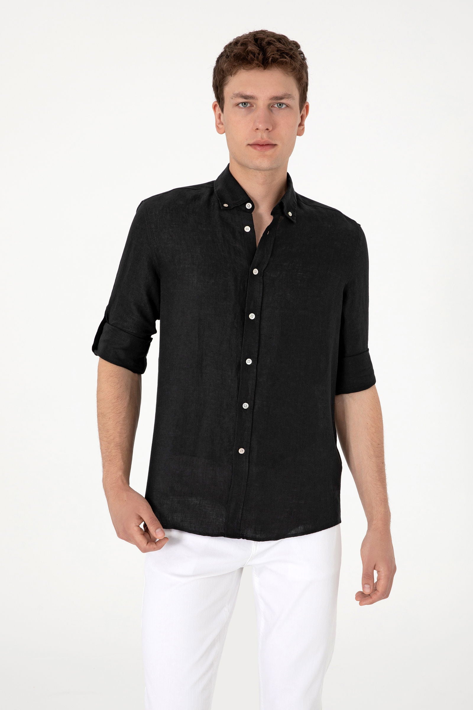 U.S. Polo Assn._Black_Shirt Long Sleeve_G081SZ0040 2103097_VR046_01