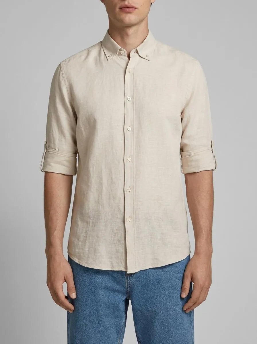 U.S. Polo Assn. Stone Men Stone Long Sleeve Shirt SKU: G081SZ0040 2103097_VR049 Image 00