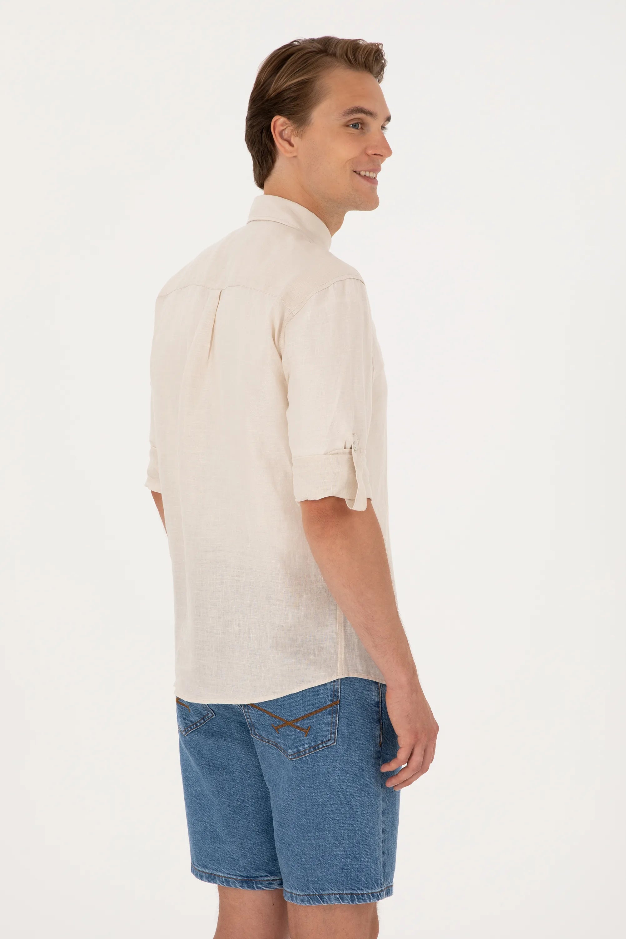 U.S. Polo Assn. Stone Men Stone Long Sleeve Shirt SKU: G081SZ0040 2103097_VR049 Image 05