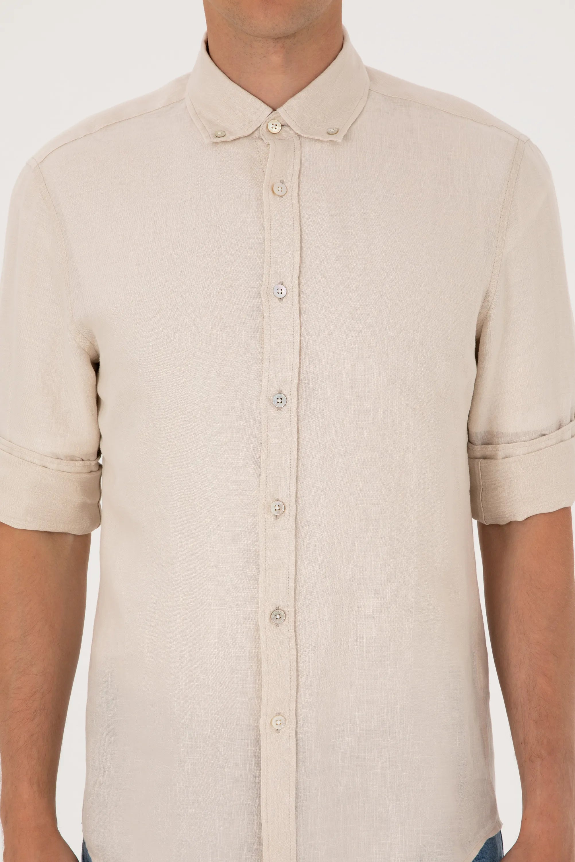 U.S. Polo Assn. Stone Men Stone Shirt Long Sleeve SKU: G081SZ0040 2103097_VR049 Image 06