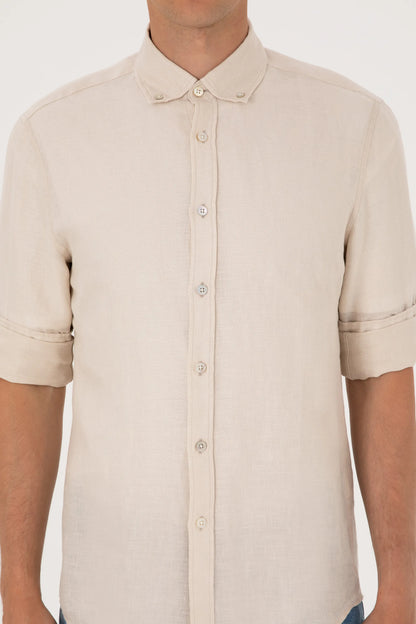 U.S. Polo Assn. Stone Men Stone Long Sleeve Shirt SKU: G081SZ0040 2103097_VR049 Image 06