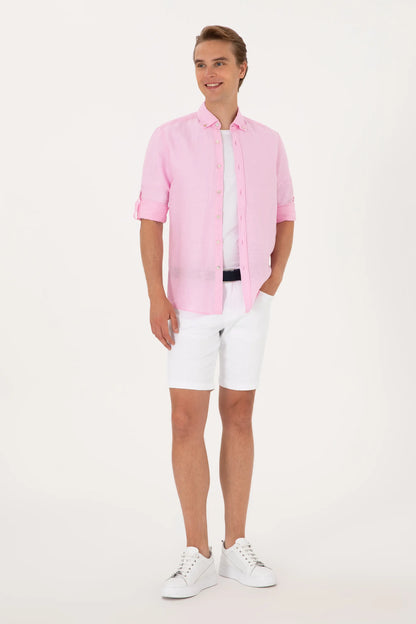 U.S. Polo Assn. Light Pink Men Light Pink Long Sleeve Shirt SKU: G081SZ0040 2103097_VR078 Image 04