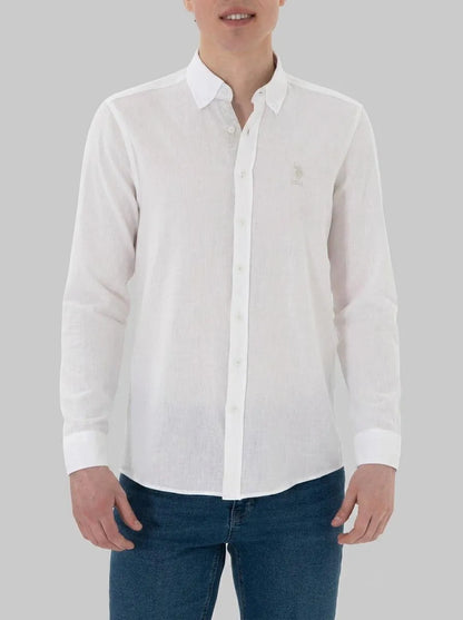 U.S. Polo Assn. White Men White Long Sleeve Shirt SKU: G081SZ0040 2104315_VR013 Image 00