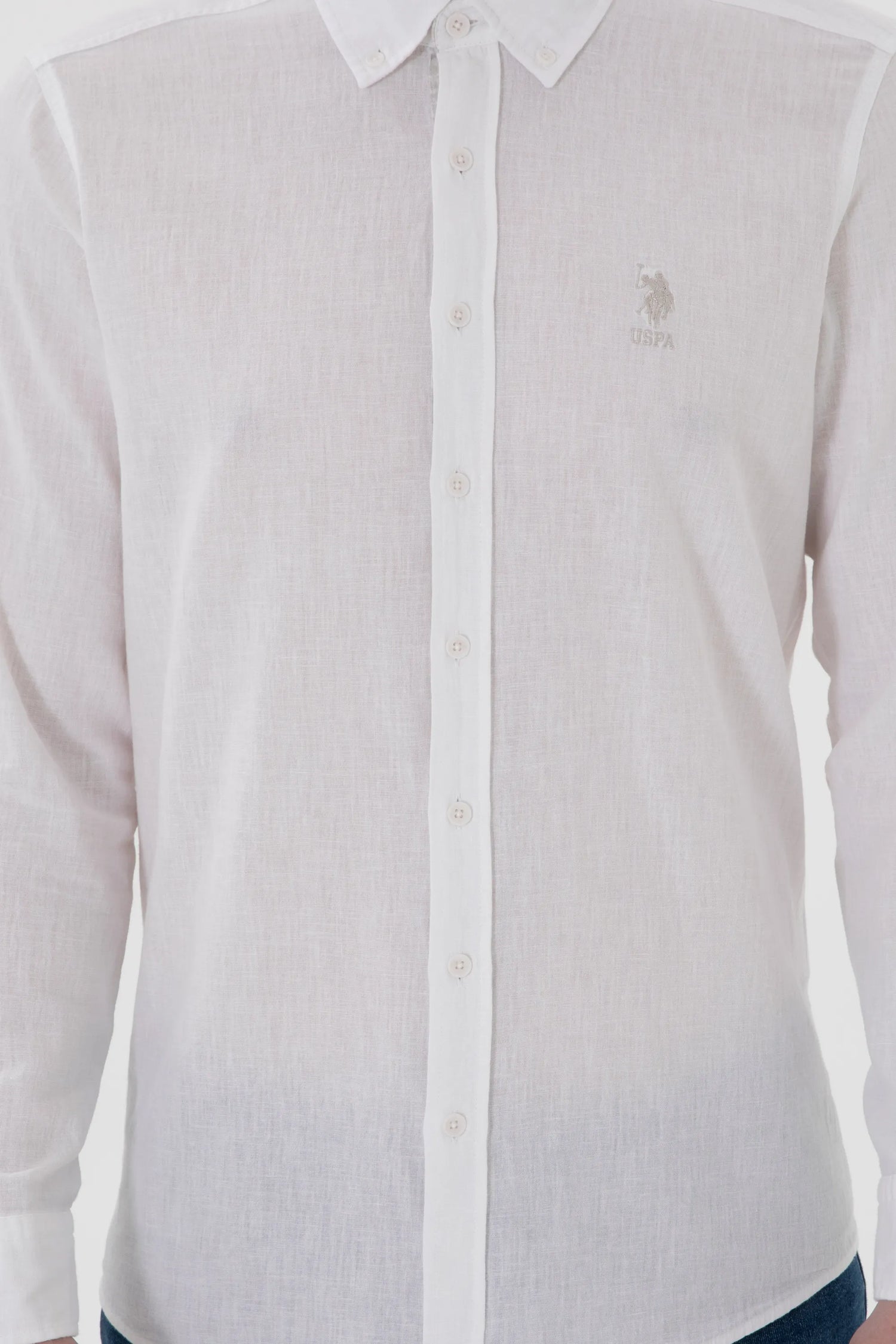 U.S. Polo Assn. White Men White Long Sleeve Shirt SKU: G081SZ0040 2104315_VR013 Image 06