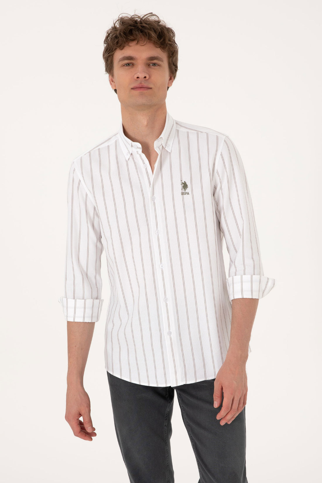 U.S. Polo Assn._Mink_Shirt Long Sleeve_G081SZ0040 2105165_VR052_01