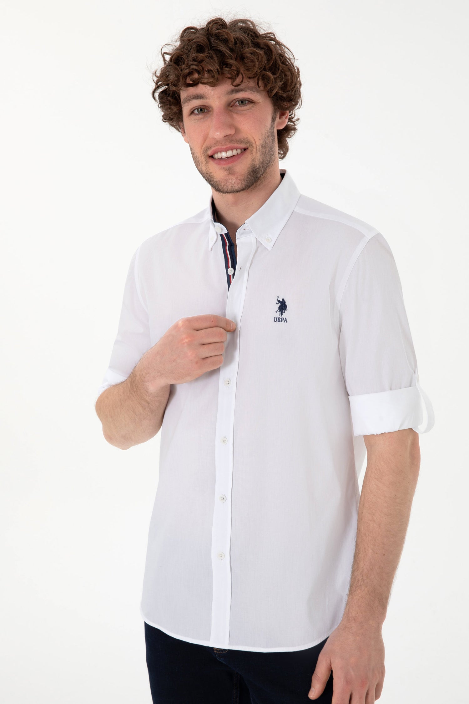 U.S. Polo Assn._White Shirt Long Sleeve_G081SZ0040 2106700_VR013_03