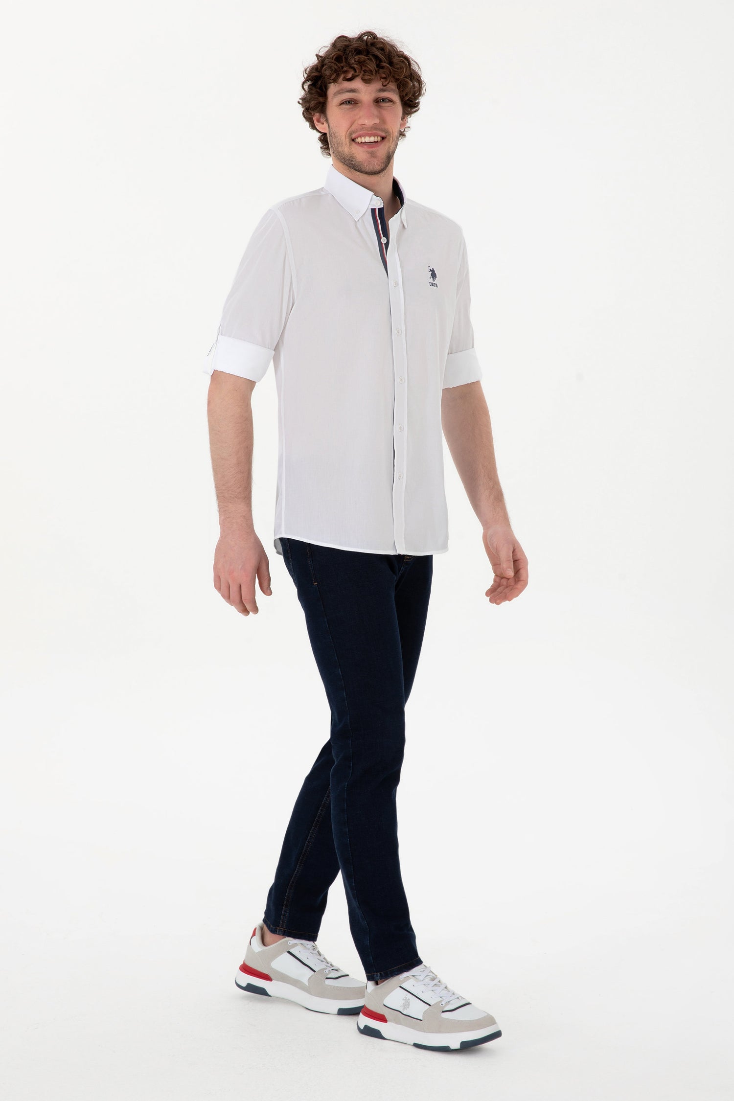 U.S. Polo Assn._White Shirt Long Sleeve_G081SZ0040 2106700_VR013_04