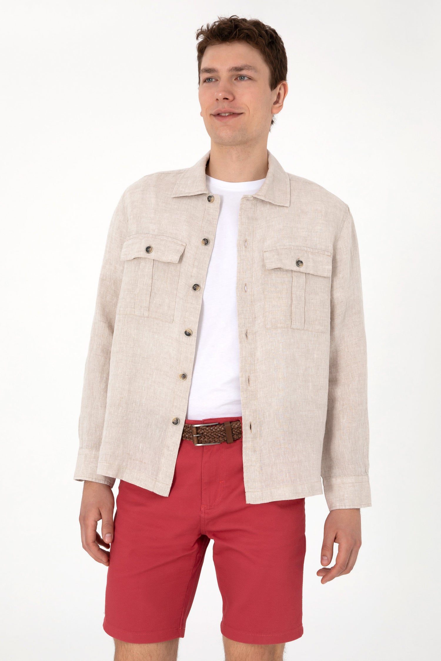 U.S. Polo Assn._Stone Linen Shirt_G081SZ0040 2109161_VR049_03