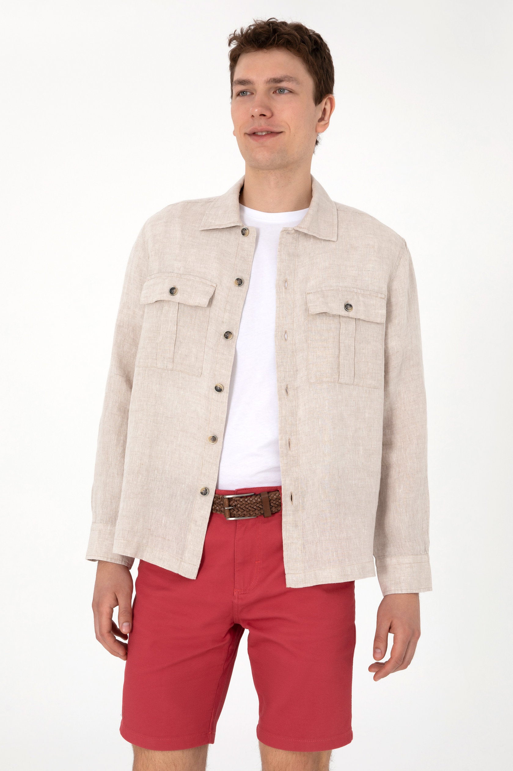 U.S. Polo Assn._Stone Linen Shirt_G081SZ0040 2109161_VR049_03