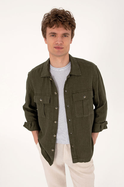 U.S. Polo Assn._Dark Khaki Shirt_G081SZ0040 2109161_VR111_01