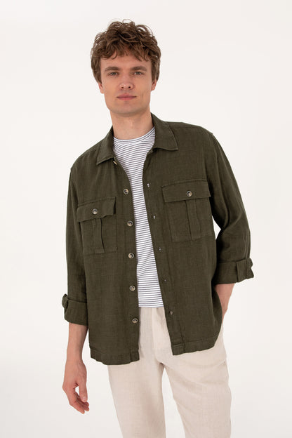 U.S. Polo Assn._Dark Khaki Shirt_G081SZ0040 2109161_VR111_03