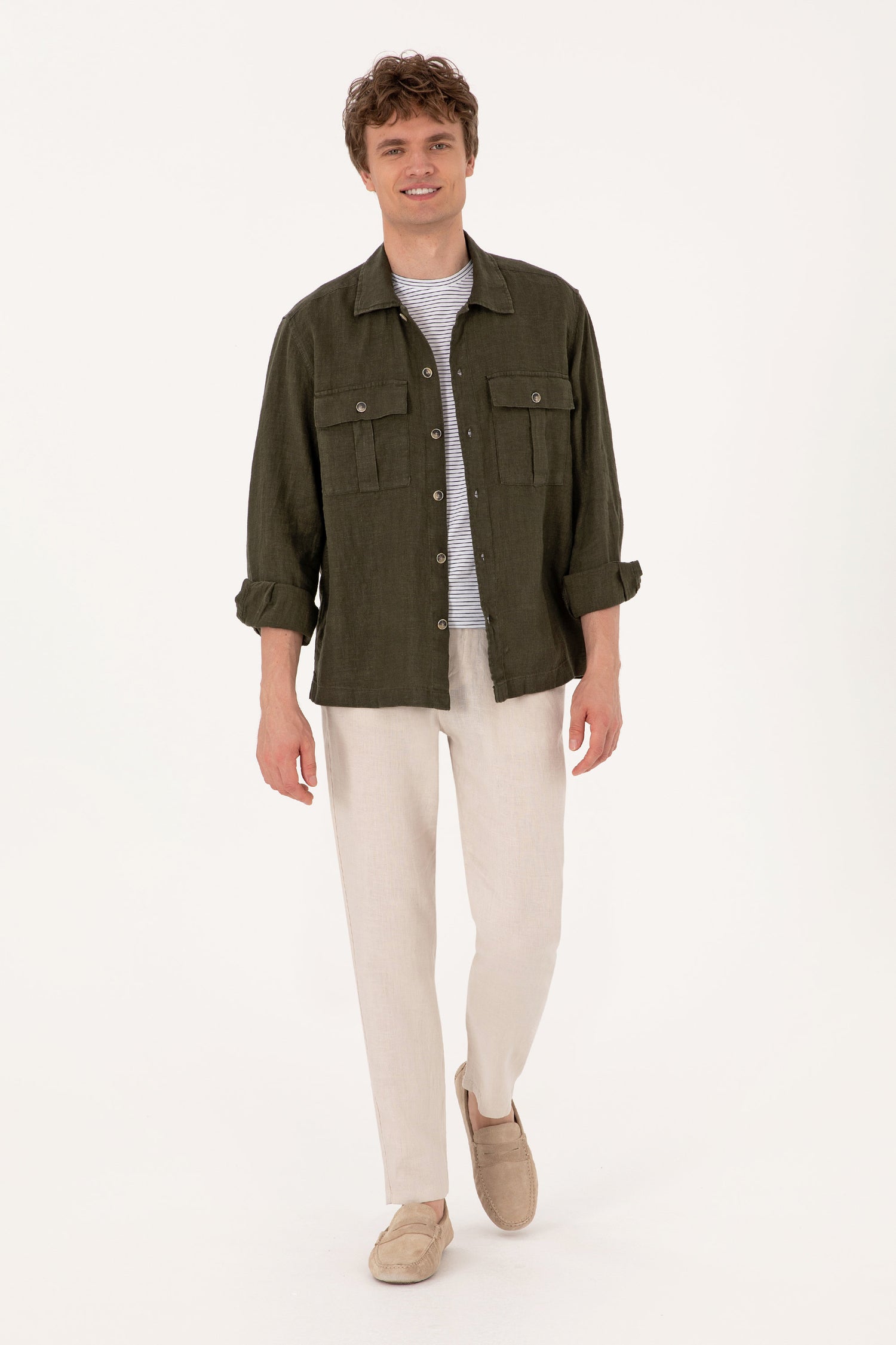 U.S. Polo Assn._Dark Khaki Shirt_G081SZ0040 2109161_VR111_04