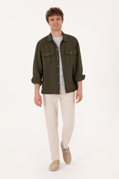 U.S. Polo Assn._Dark Khaki Shirt_G081SZ0040 2109161_VR111_04