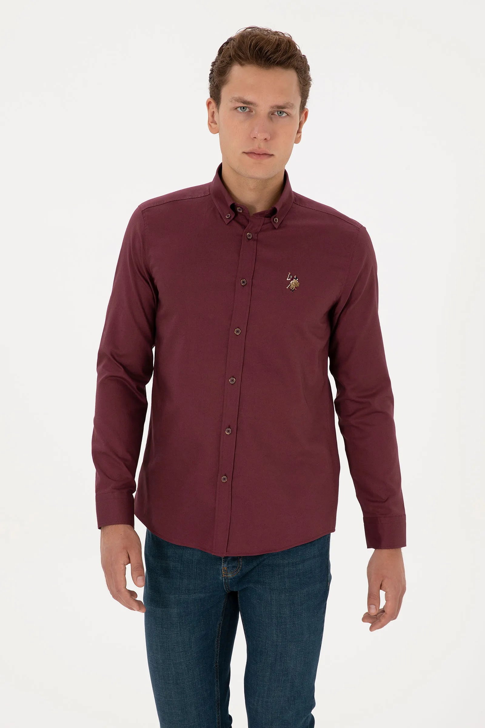 U.S. Polo Assn._New Plum_New Plum Shirt_G081SZ0040 2225466_VR177_01