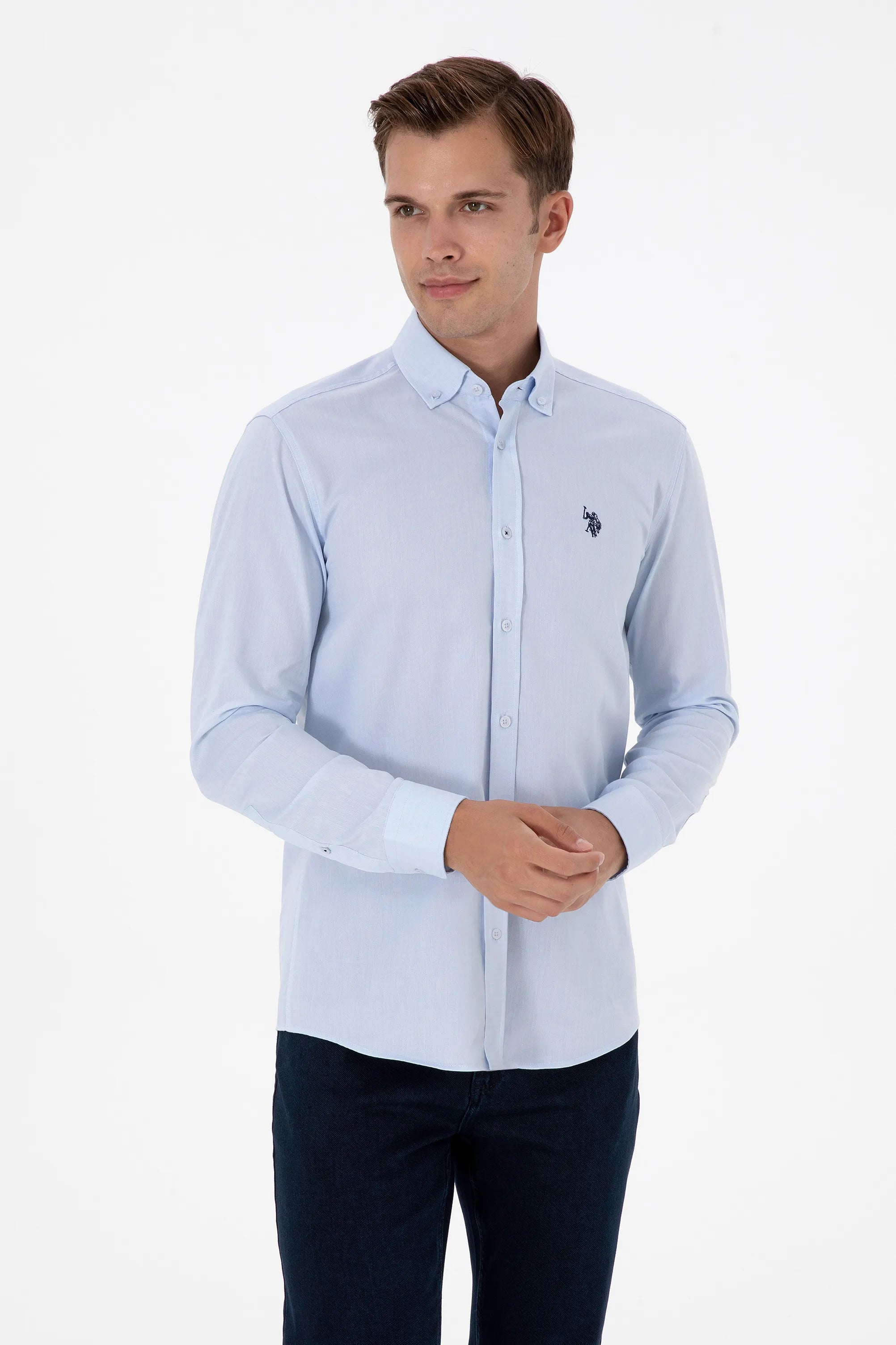 U.S. Polo Assn._Light Blue_Light Blue Long Sleeve Shirt_G081SZ0040 2225521_VR003_03