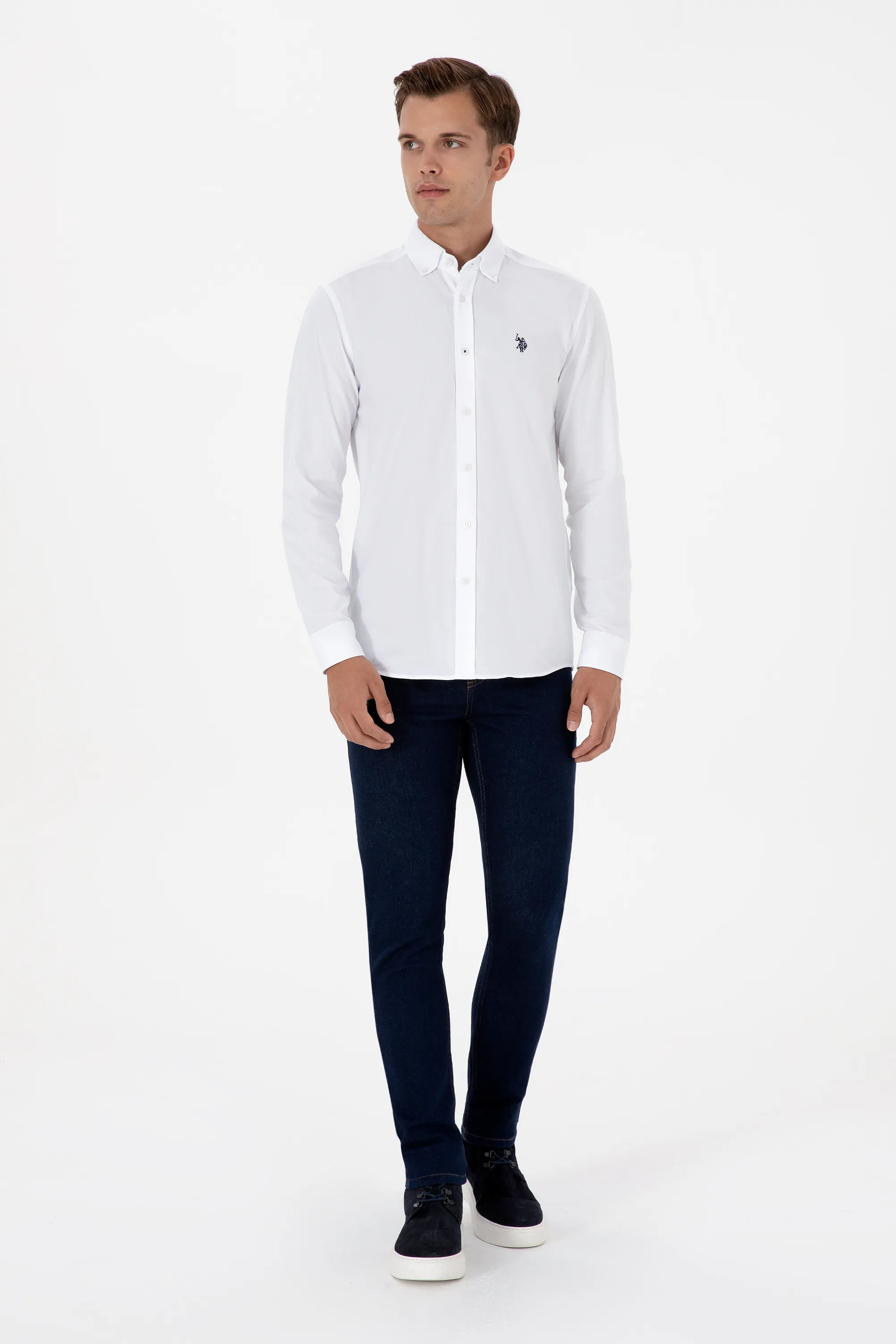 U.S. Polo Assn._White_White Long Sleeve Shirt_G081SZ0040 2225521_VR013_04