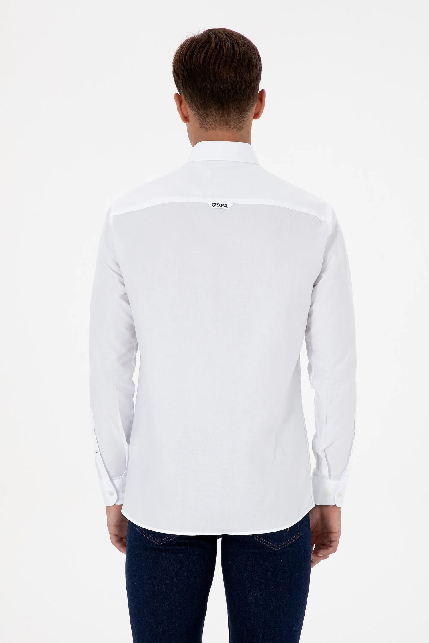 U.S. Polo Assn._White_White Long Sleeve Shirt_G081SZ0040 2225521_VR013_05