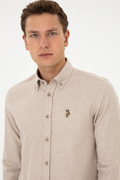 U.S. Polo Assn._Beige_Beige Shirt_G081SZ0040 2225603_VR088_02