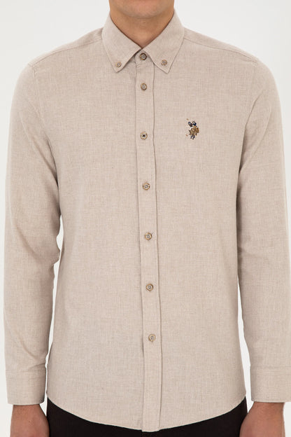 U.S. Polo Assn._Beige_Beige Shirt_G081SZ0040 2225603_VR088_06
