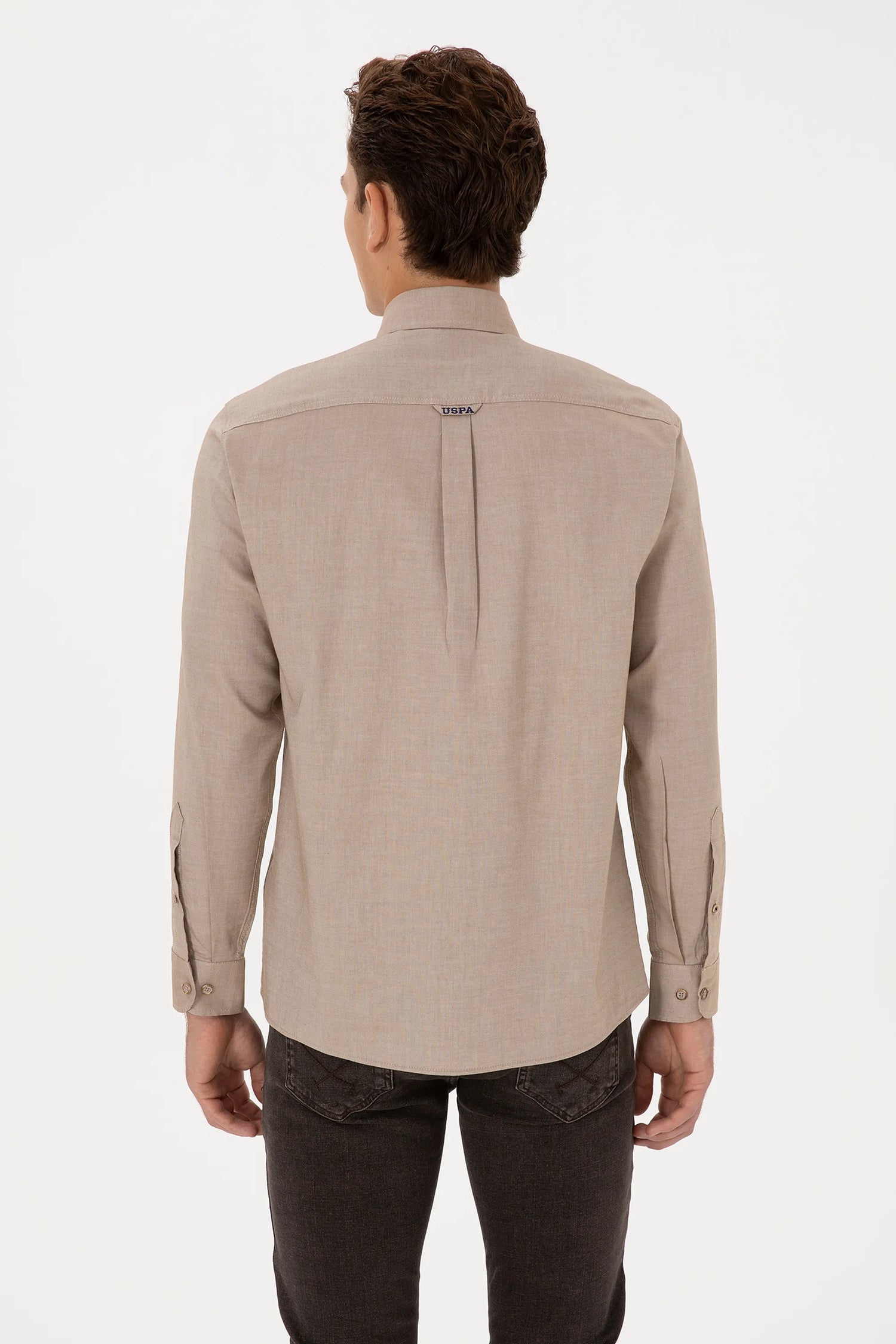 U.S. Polo Assn._Khaki_Khaki Shirt_G081SZ0040 2225643_VR027_05
