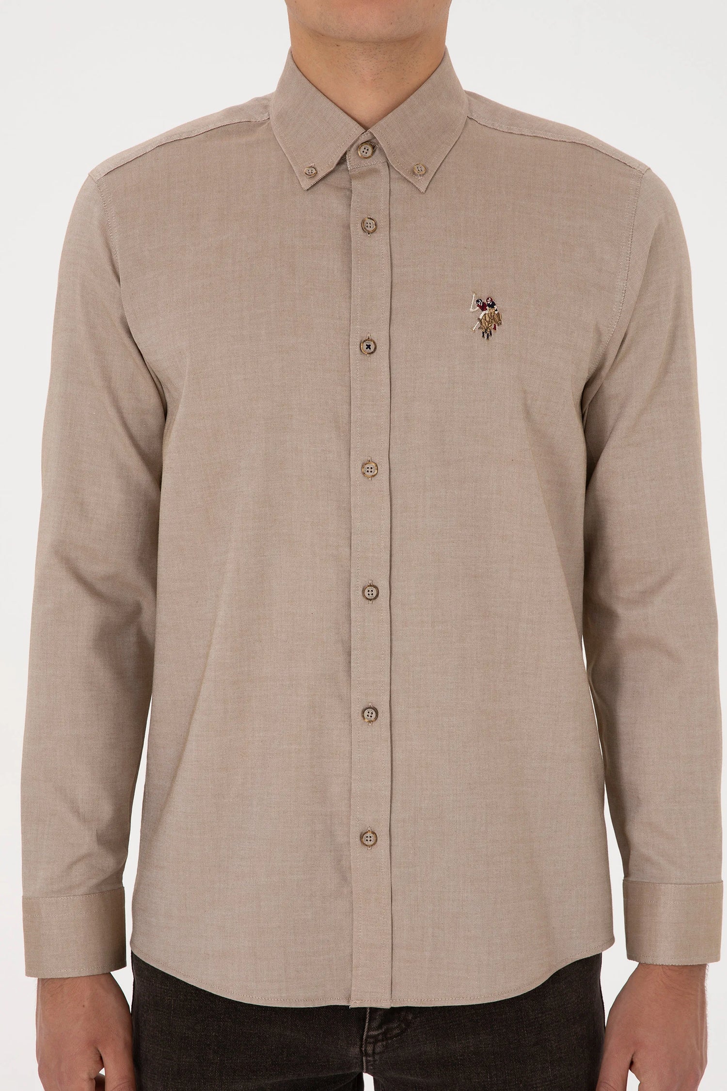 U.S. Polo Assn._Khaki_Khaki Shirt_G081SZ0040 2225643_VR027_06