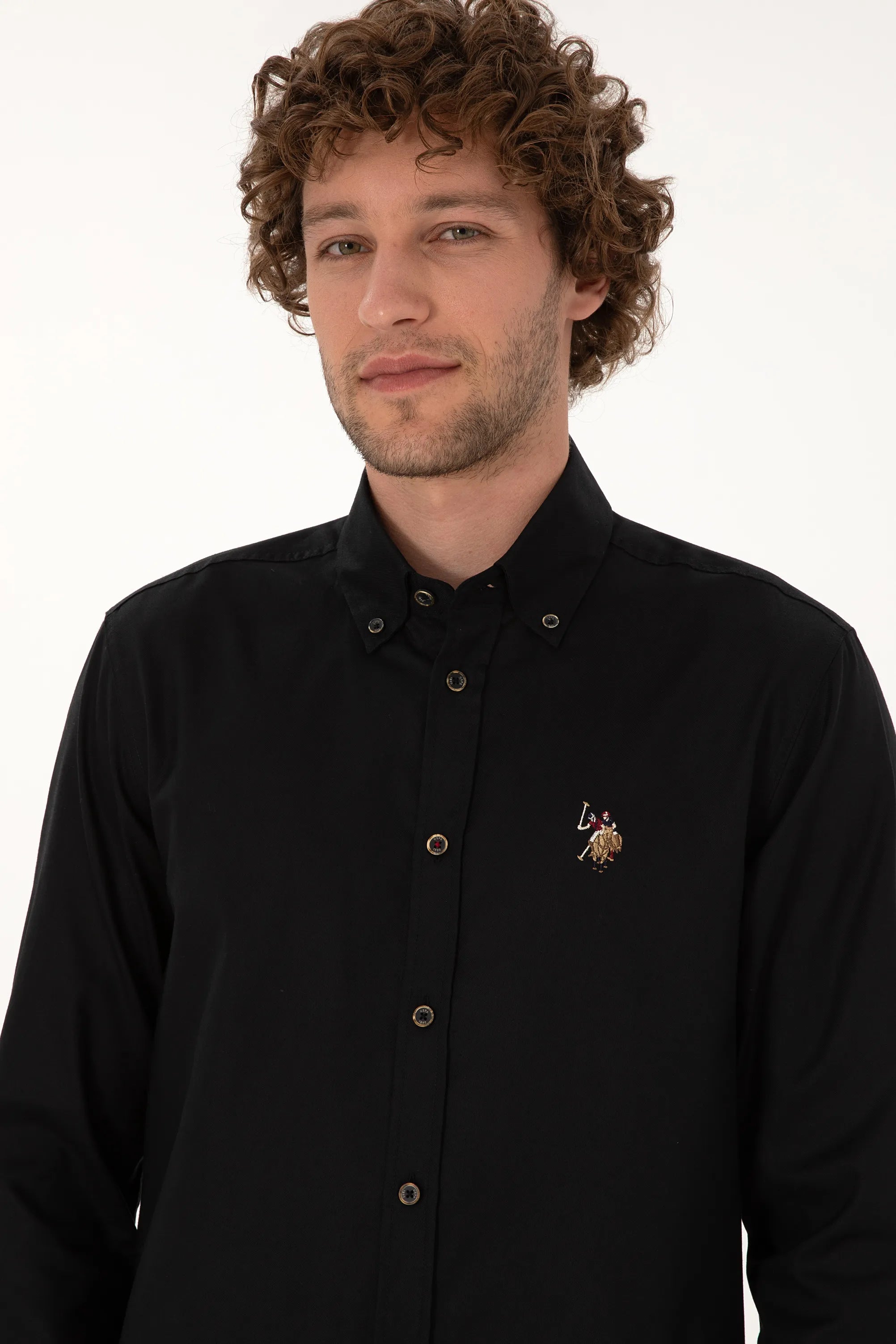 U.S. Polo Assn._Black_Black Long Sleeve Shirt_G081SZ0040 2225643_VR046_02