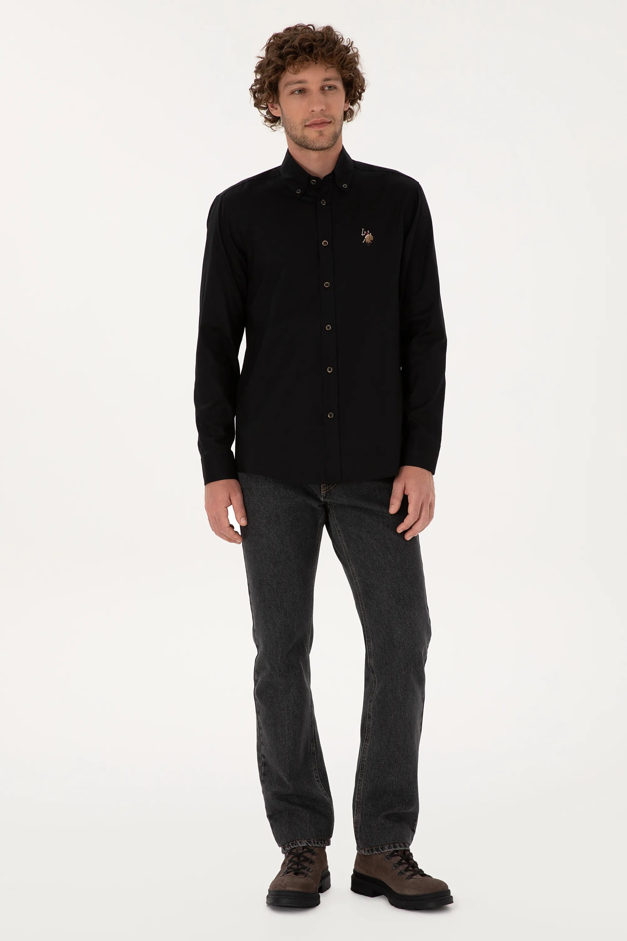 U.S. Polo Assn._Black_Black Long Sleeve Shirt_G081SZ0040 2225643_VR046_04