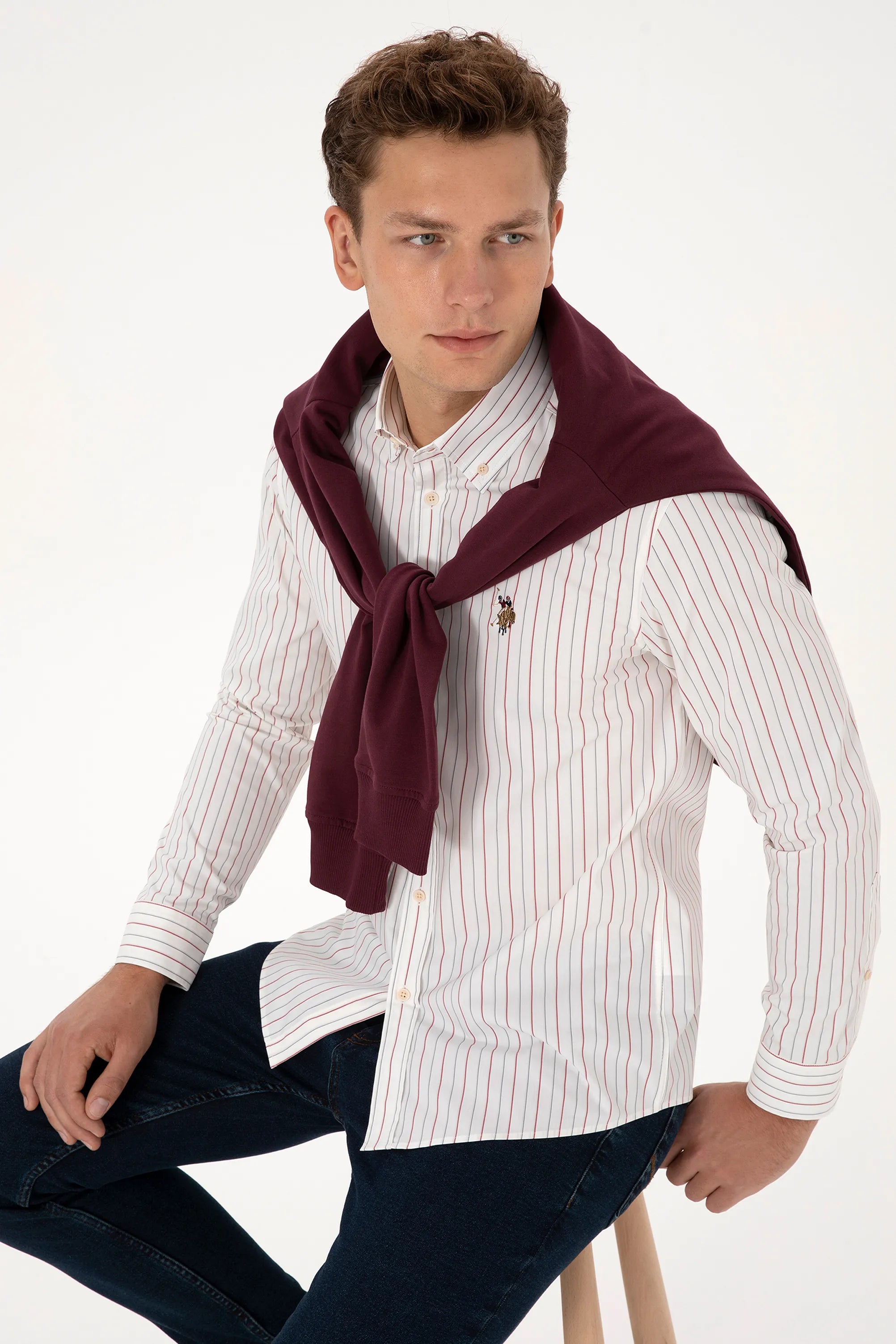 U.S. Polo Assn._Bordeaux_Bordeaux Shirt_G081SZ0040 2236011_VR014_03