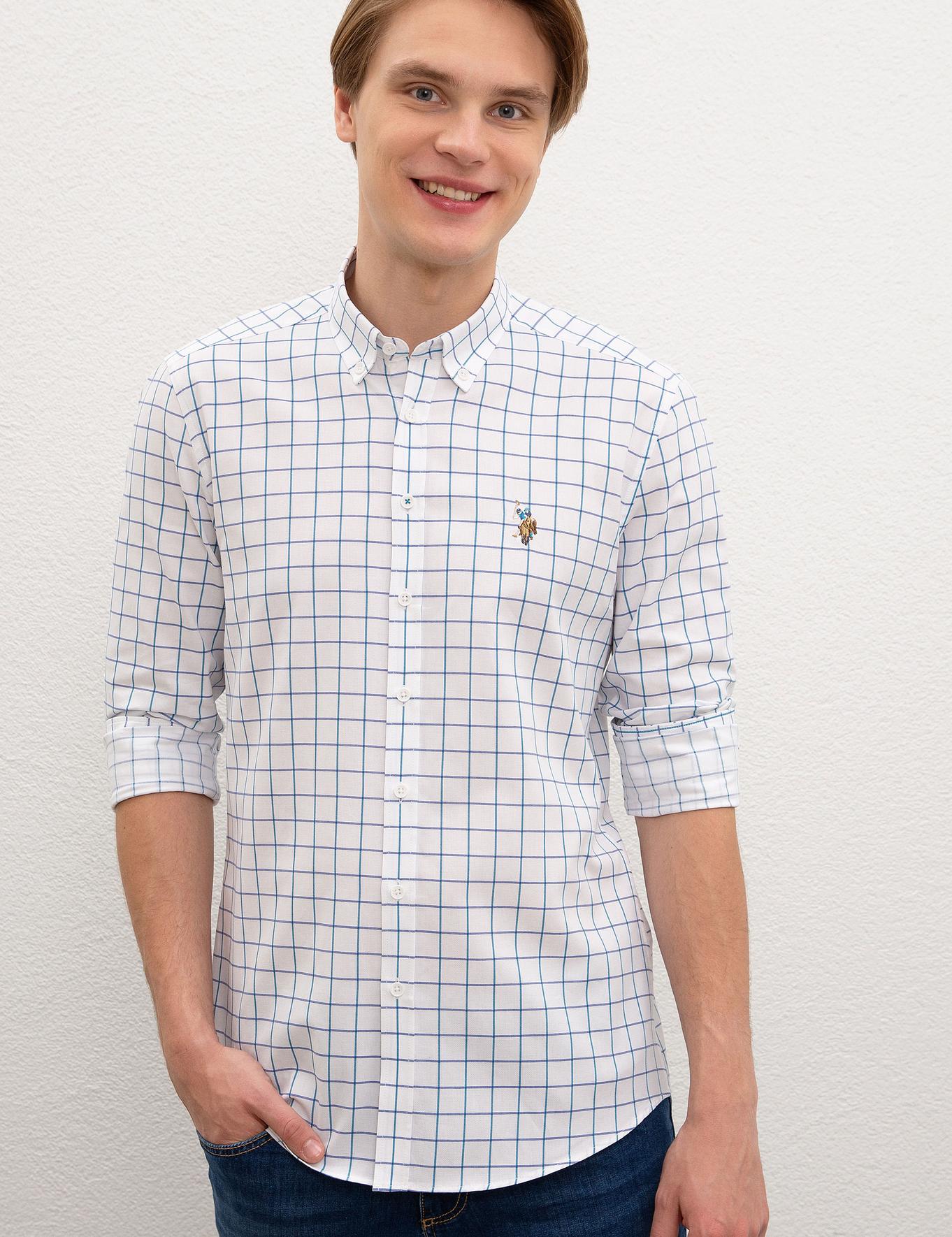 Middle Blue Shirt Long Sleeve U.S. Polo Assn.