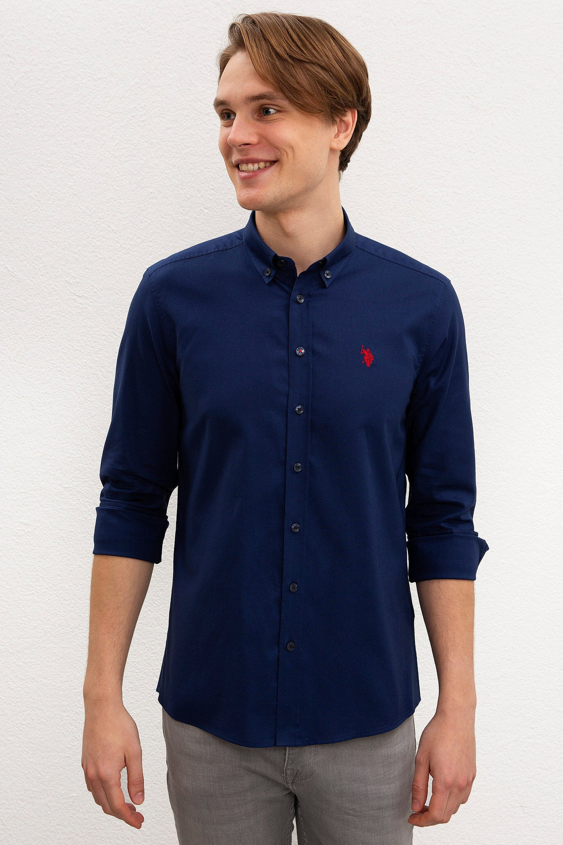 Dark Blue Shirt Long Sleeve U.S. Polo Assn.