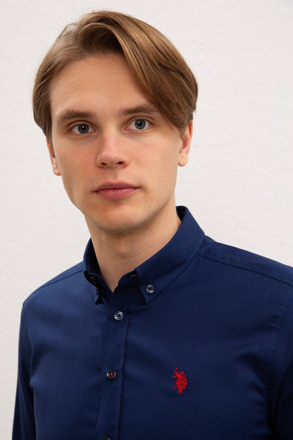 Dark Blue Shirt Long Sleeve U.S. Polo Assn.