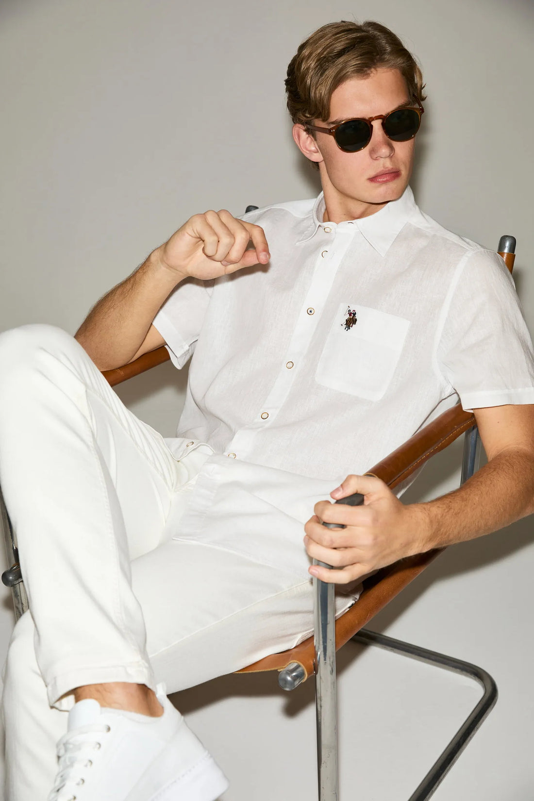 U.S. Polo Assn. White Men White Shirt SKU: G081SZ0040 PU-8862_VR013 Image 01