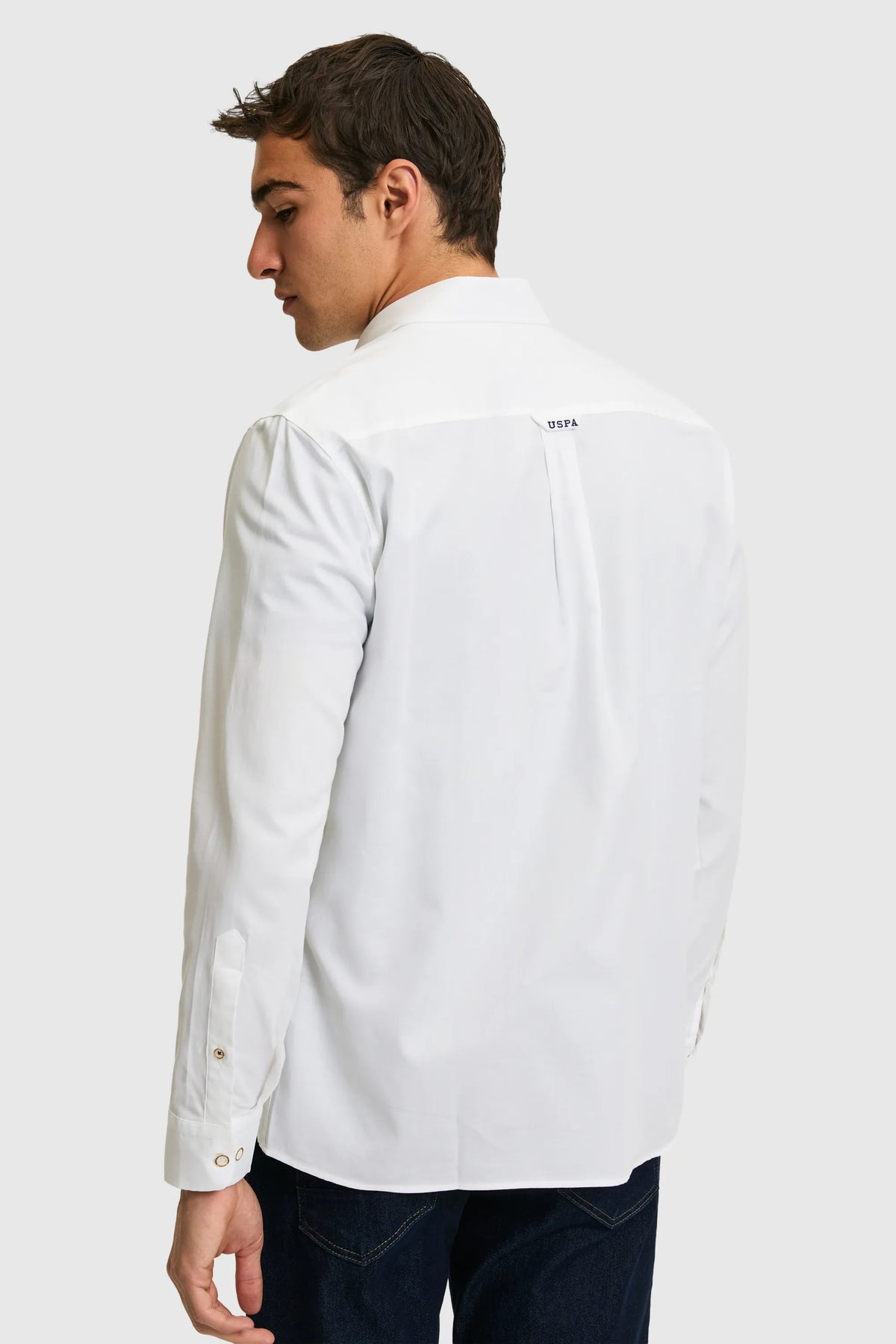 U.S. Polo Assn. White Men White Long Sleeve Button Down Oxford Shirt SKU: G081SZ0040 PU-8889_VR013 Image 05