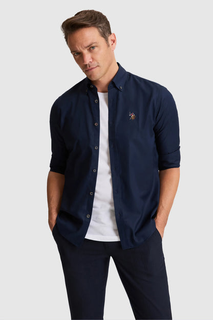 U.S. Polo Assn. Navy Men Navy Long Sleeve Jersey Overshirt Shirt SKU: G081SZ0040 PU-8889_VR033 Image 03