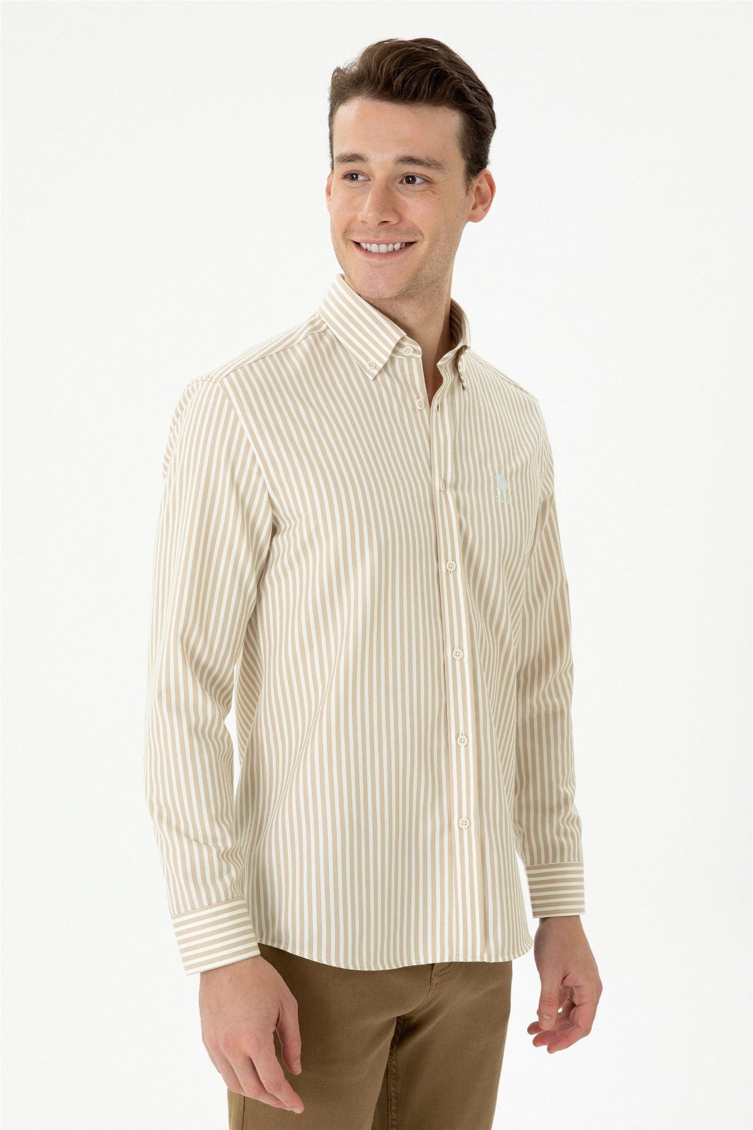 Beige Shirt Long Sleeve_G081SZ0040 1686924_VR049_01