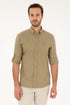 Camel Button Down Shirt_G081SZ0040 1837940_VR027_01