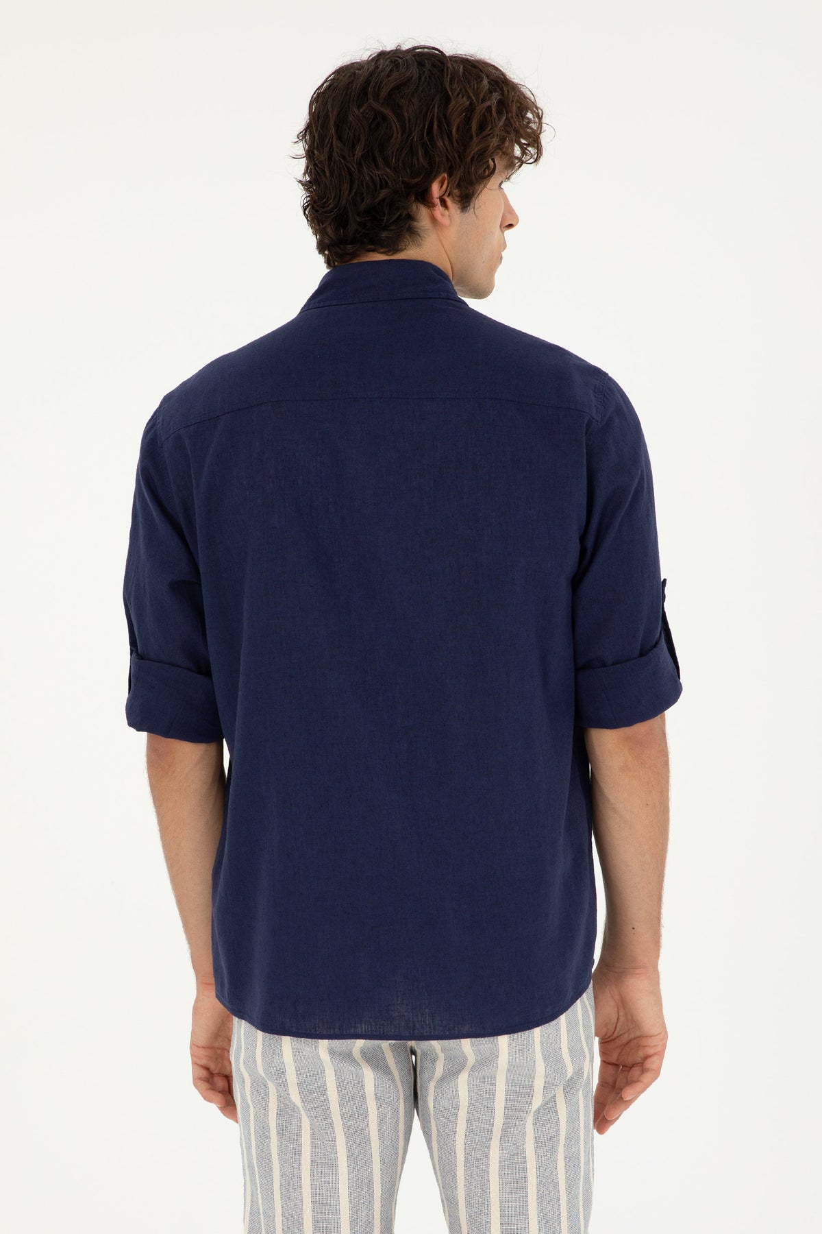 Blue Button Down Shirt_G081SZ0040 1844703_VR033_05