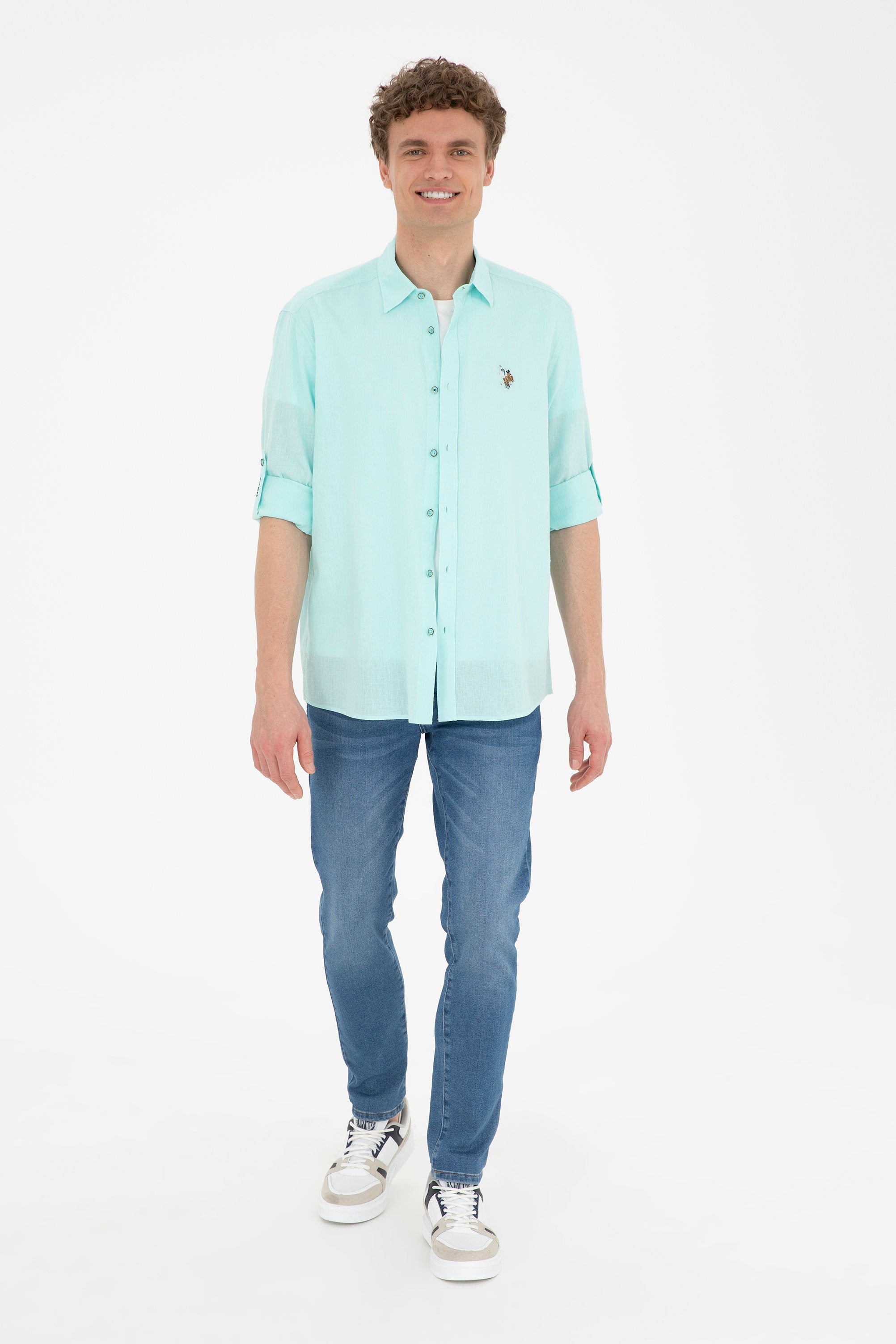 Blue Button Down Shirt_G081SZ0040 1844703_VR083_04