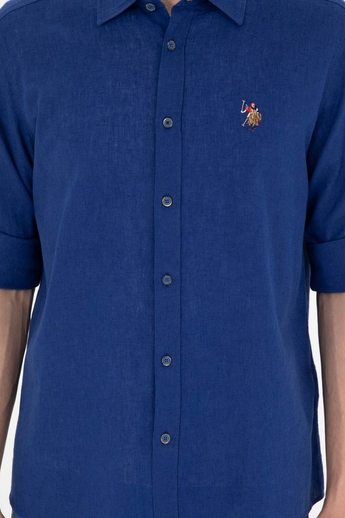 Blue Button Down Shirt_G081SZ0040 1844703_VR212_06