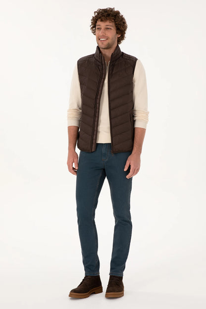 U.S. Polo Assn._Dark Brown_Dark Brown Vest Jacket_G081SZ0100 2246365_VR084_04